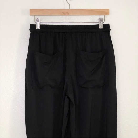 NWT The Foxy Kind Relaxed Rebel High Rise Drawstring Slit Hem Pants Black Medium - Picture 11 of 16